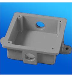 WaterProof Back Box 4"  w/2 x M20 [grey]